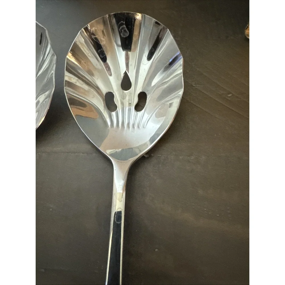 Excel Stainless Korea Brookfield Shell Casserole Spoons Glossy Center‎ Ridge (2)